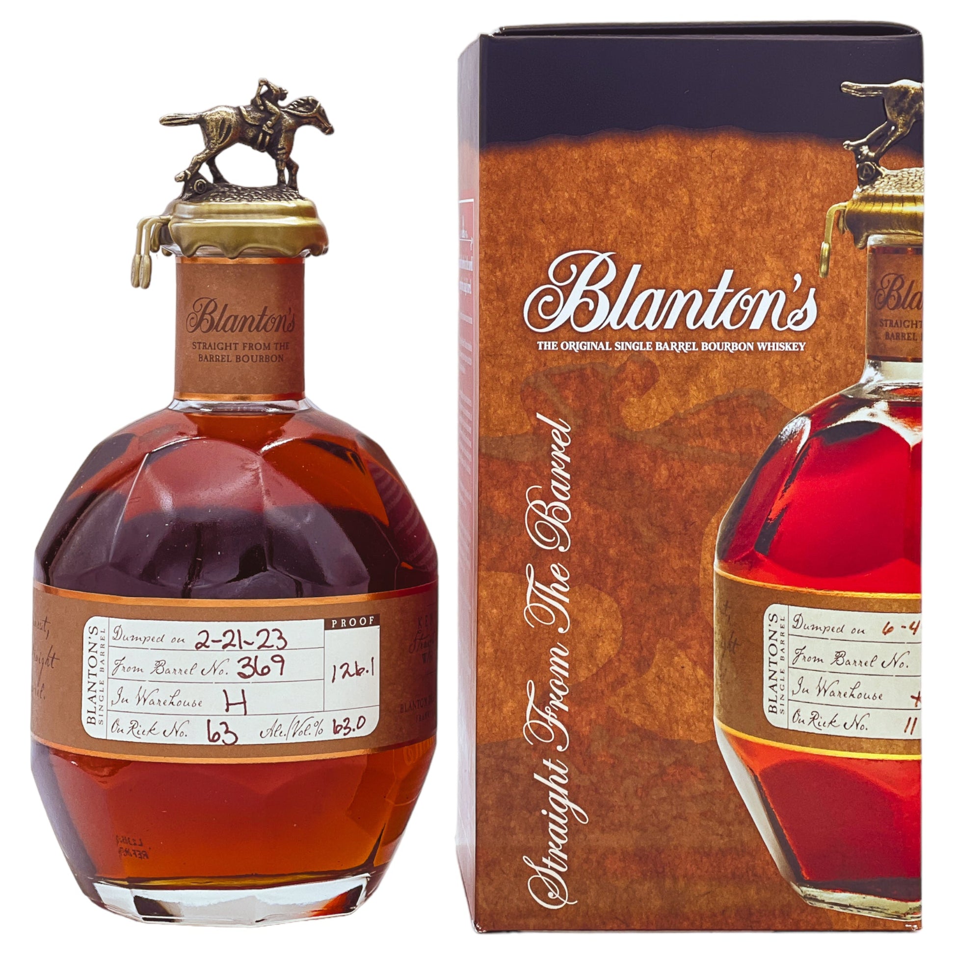 Blanton's | Straight from the Barrel | The Original Bourbon | 63.0%GET A BOTTLE